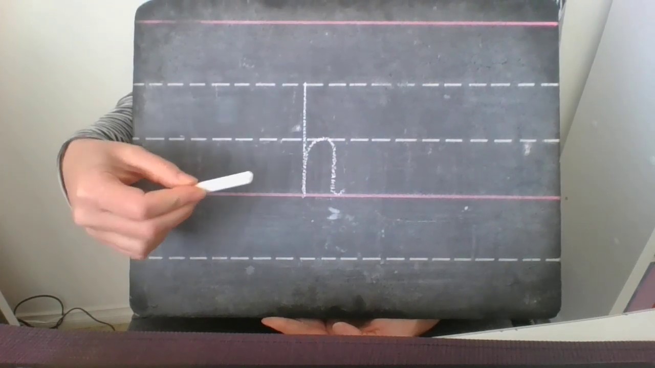 Victorian cursive lowercase 'h'