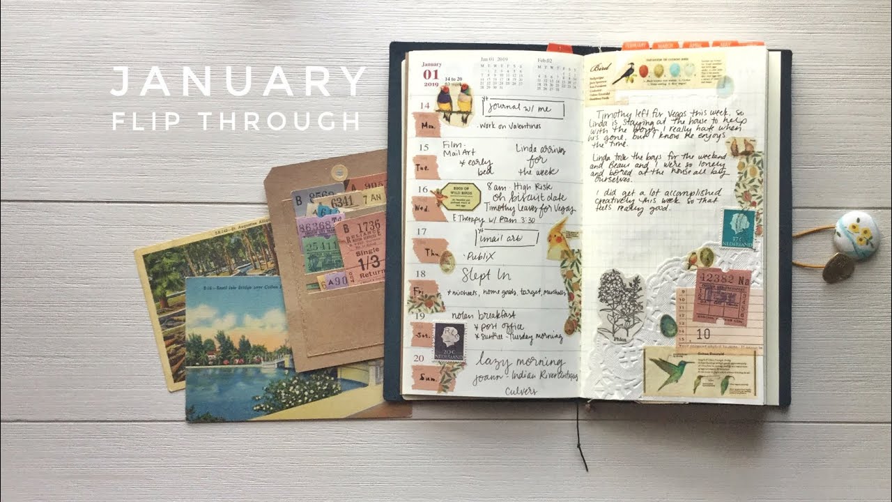 January Traveler's Notebook Flip Through