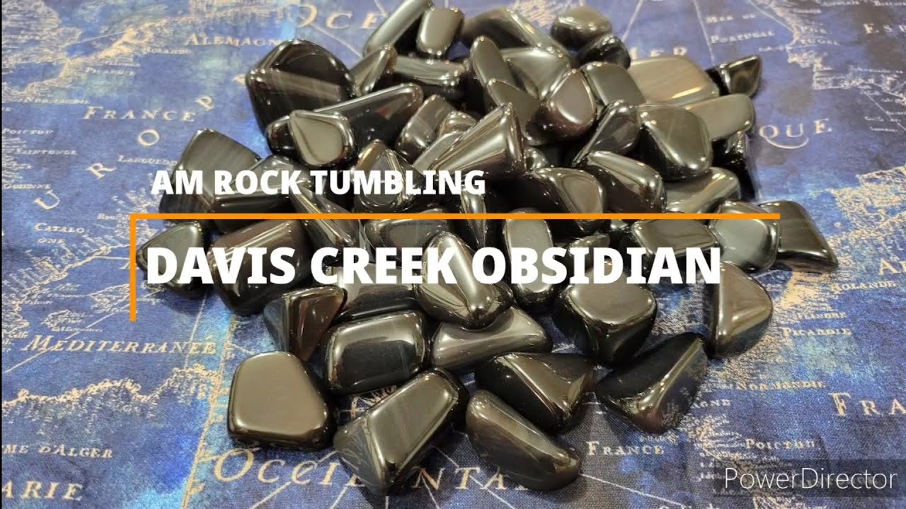 Rock Tumbling: obsidian from rough to polish in lortone and lot-o tumbler