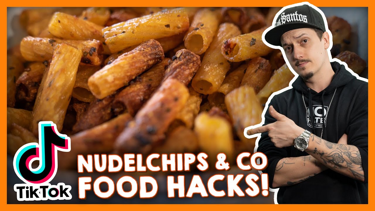 Noch mehr TIKTOK FOOD HACKS! Nudelchips, veganer Thunfisch & mehr!