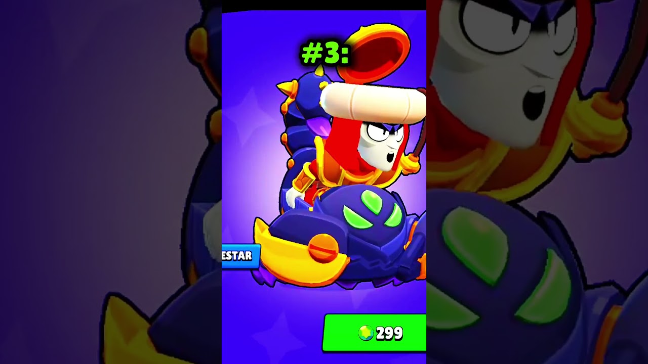 RANKEANDO AS SKINS LEND&Aacute;RIAS DO BRAWL STARS #games #viral #brawlstars #youtubeshorts #brawl