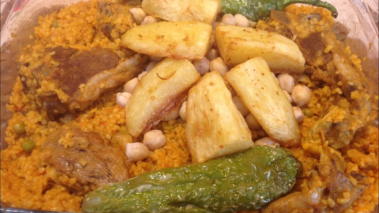 برغل مطبوخ ومجمر Borghol matboukh