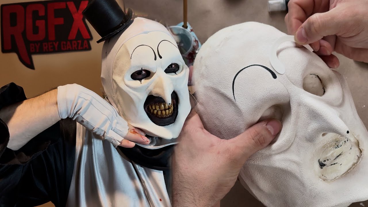Art The Clown foam latex application