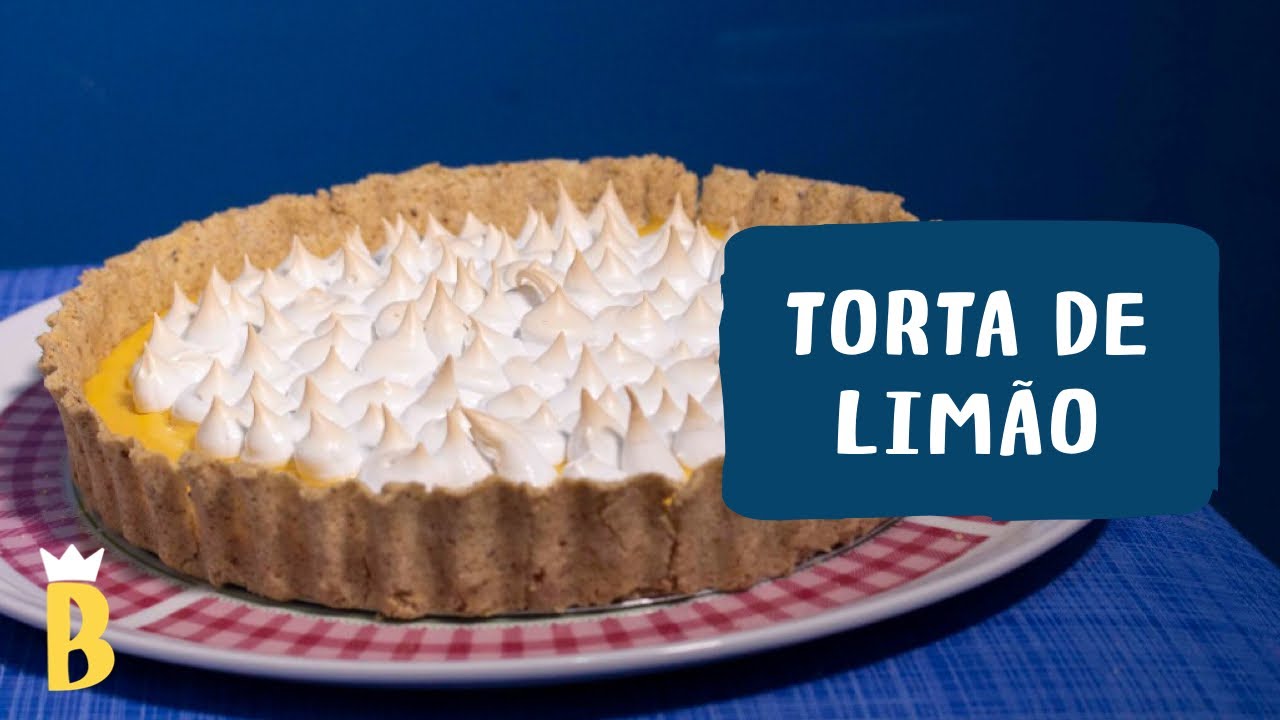 TORTA DE LIMÃO SEM GLÚTEN E SEM LACTOSE