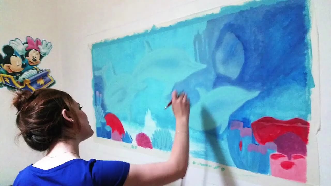 מינדי ארליך - קובץ ציורי קיר בטכניקת איירבראש