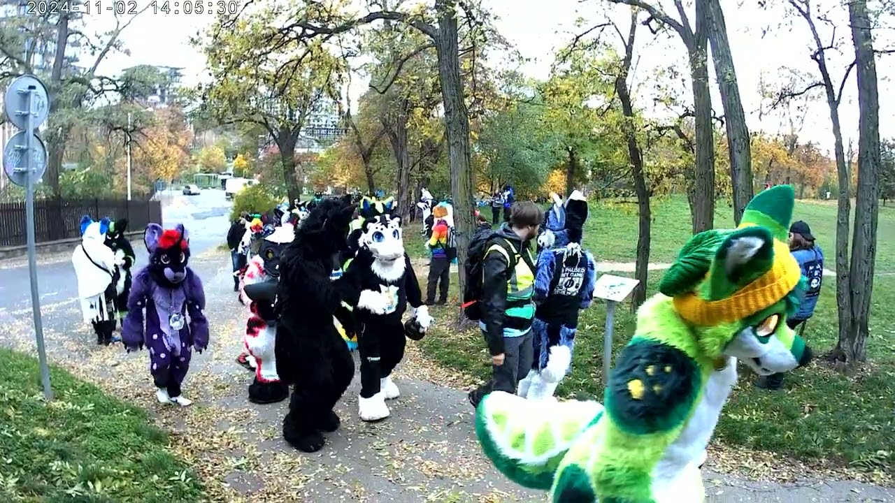 Fursuit Halloween Outing Prague 2024 UNCUT ( 5.)