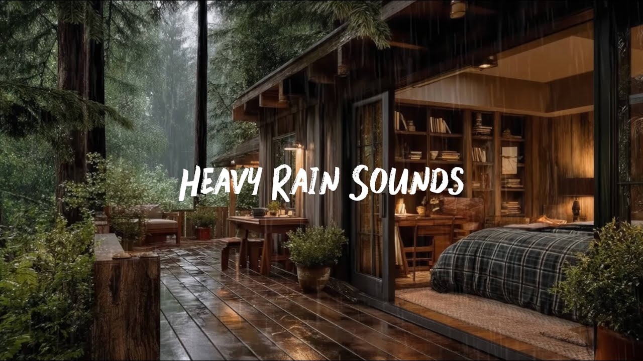 Heavy Rain Sounds | Deep Sleep & Relaxation
