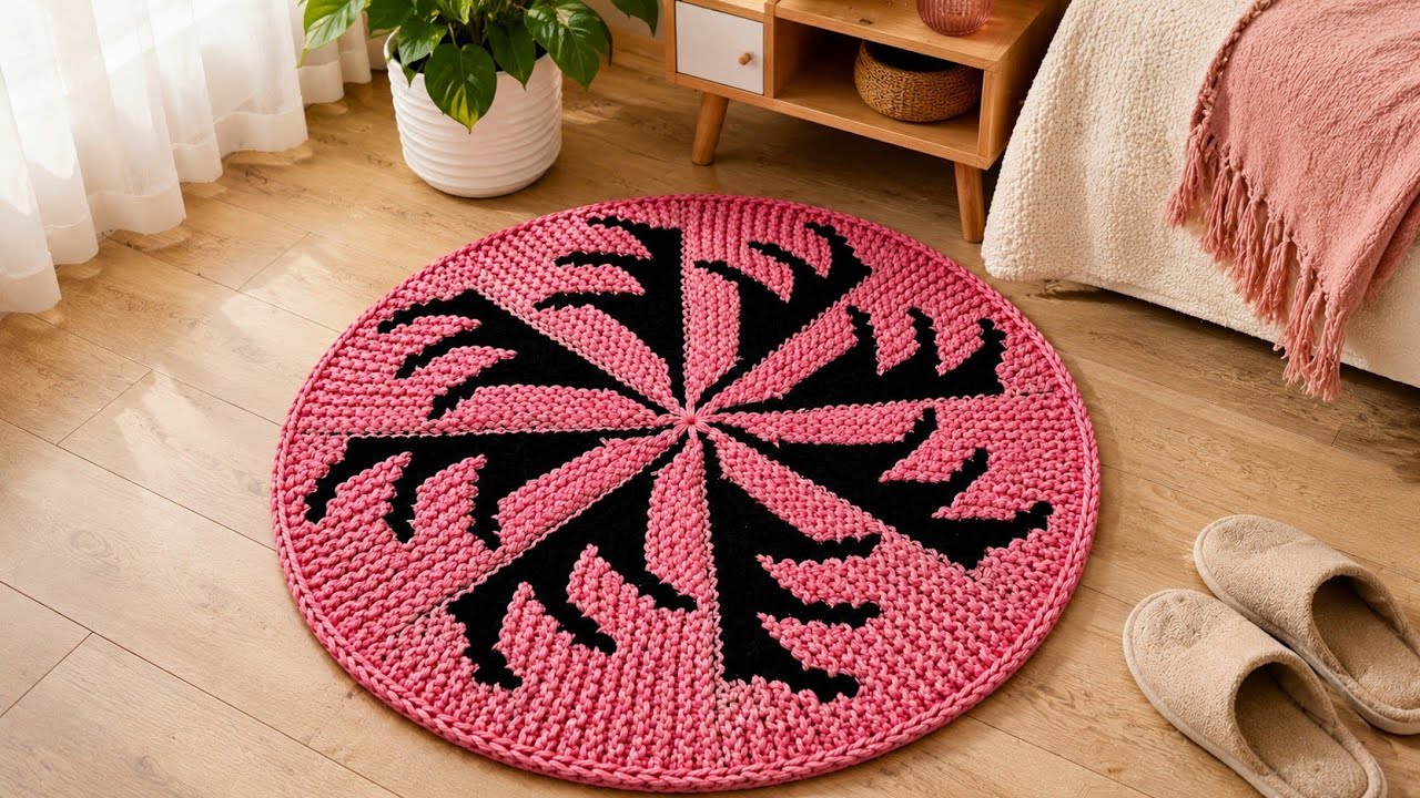 Purani Saree/Dupatte Se Baniye Beautiful Round Doormat | Easy DIY Floor Mat