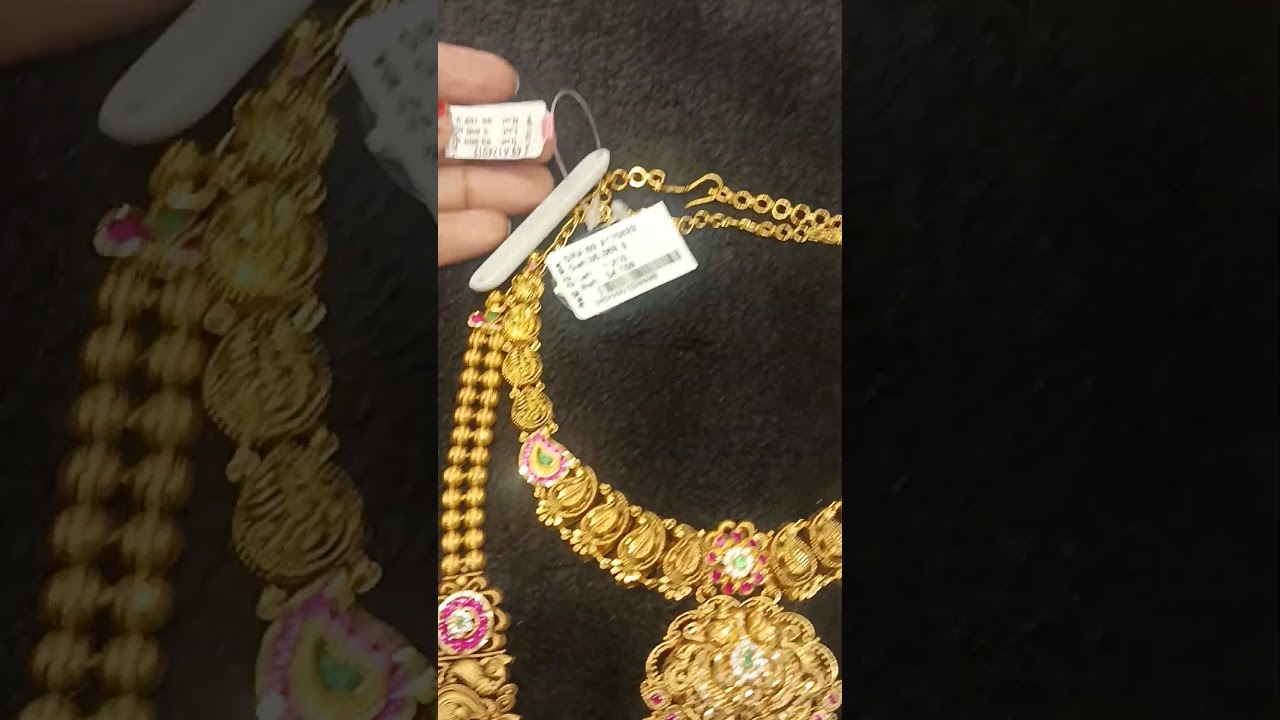 GRT antique haram and necklace #gold #grt #goldsavingtips @happylifesai