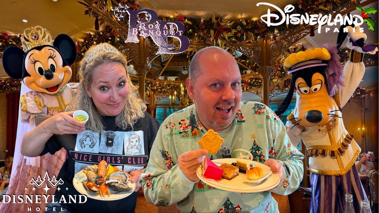 ON TESTE LE RESTAURANT ROYAL BANQUET A DISNEYLAND PARIS POUR LA SAISON DE NOEL AU DISNEYLAND HOTEL