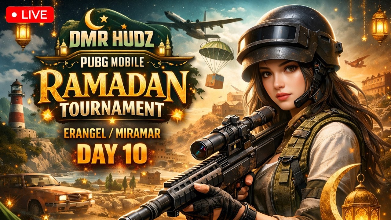 LIVE | PUBGM RAMADAN TOURNAMENT DAY 10 with @dmrjames #pubgmobile #prizemoney #ramadan #tournament
