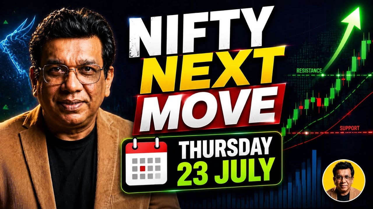 nifty prediction for tomorrow & bank nifty analysis for thurshday 23/7/2026