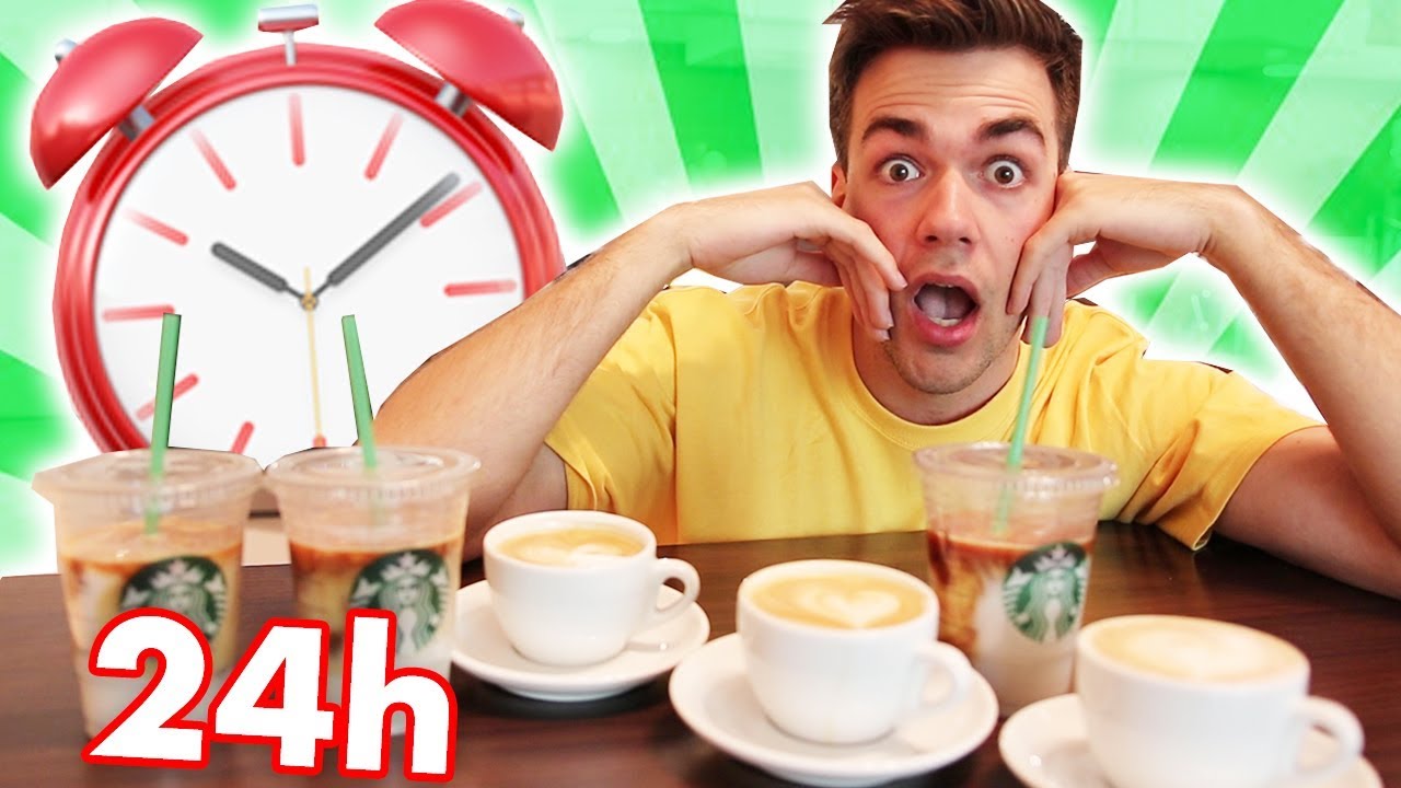 24h NUR KAFFEE TRINKEN 😱☕️