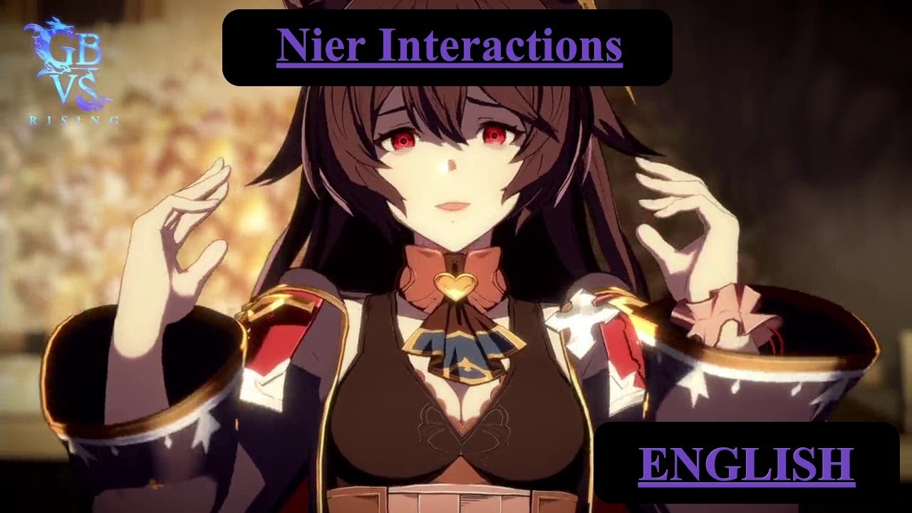 Granblue Fantasy Versus Rising Nier Interactions (English)