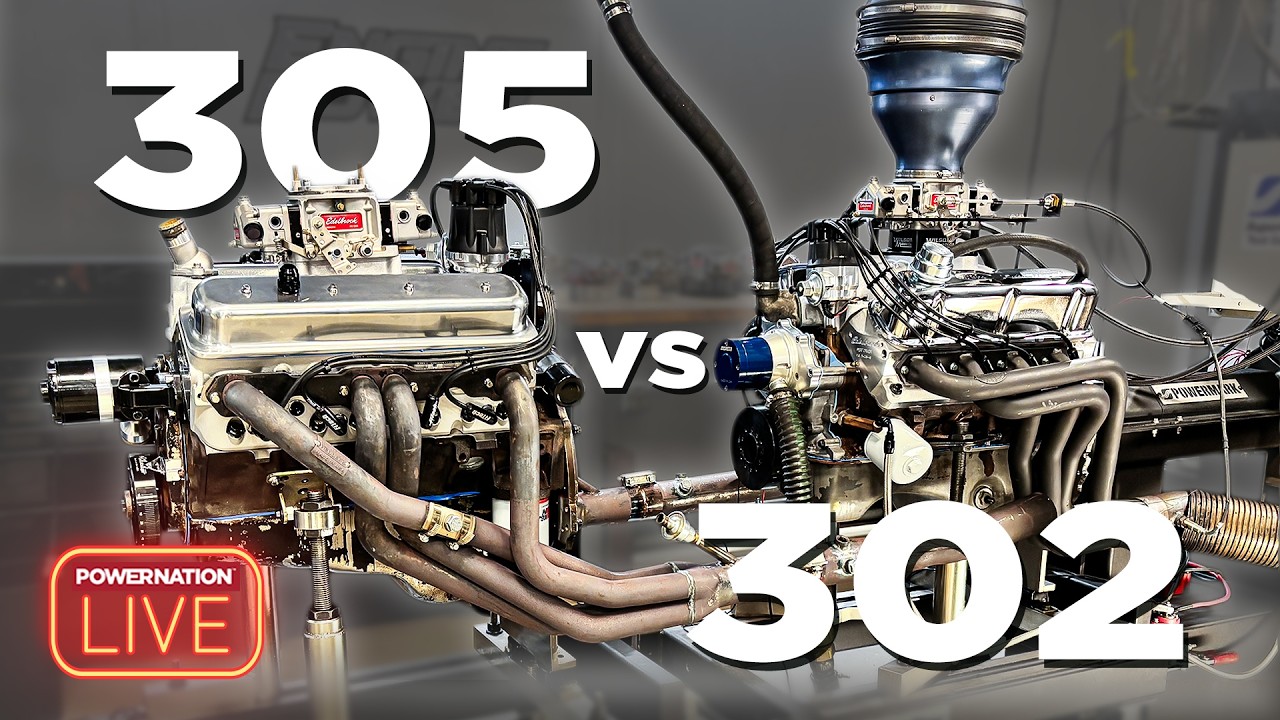 302 vs 305 Small-Block Battle LIVE: Cam/Heads/Compression Tech + Shop Updates