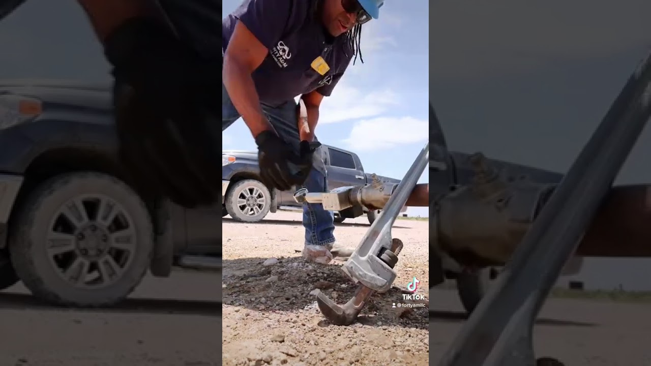 ￼Shooting a fluid level on an oil and gas well￼ #shorts