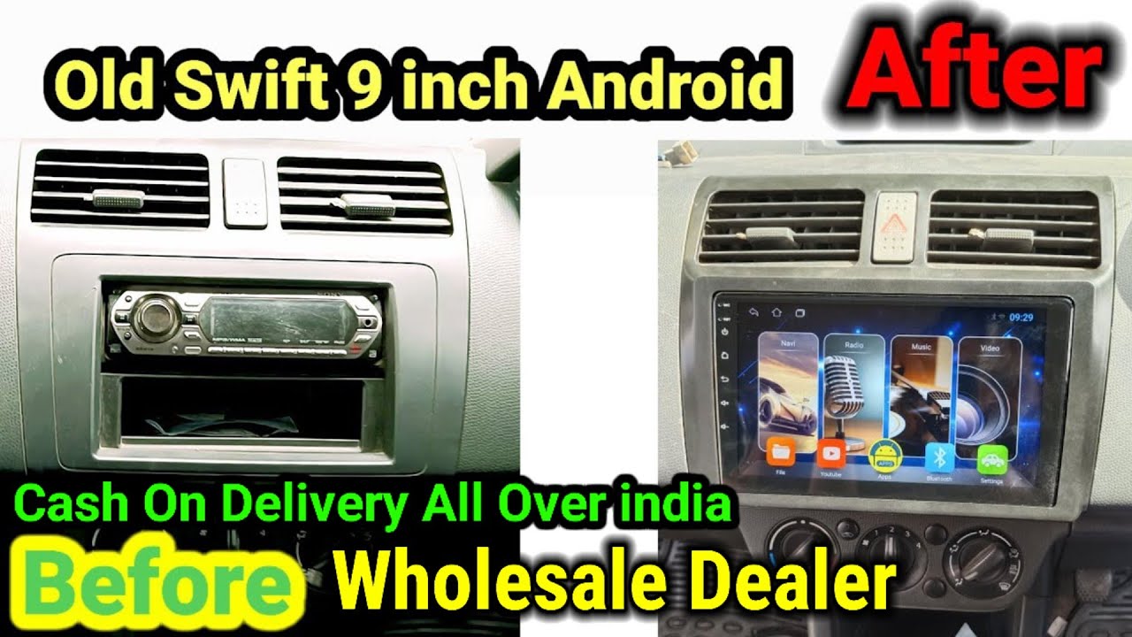 Old Swift 9 inch Android Player Installation Android Player in Old Swift 2005 Model Android online