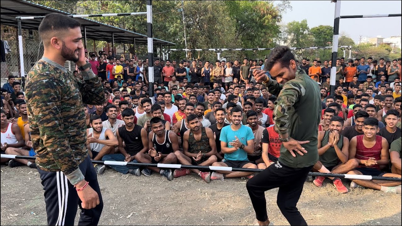 left right left फ़ौजी भाई ने धूम मचा दी Viral Dance Indore Physical Academy