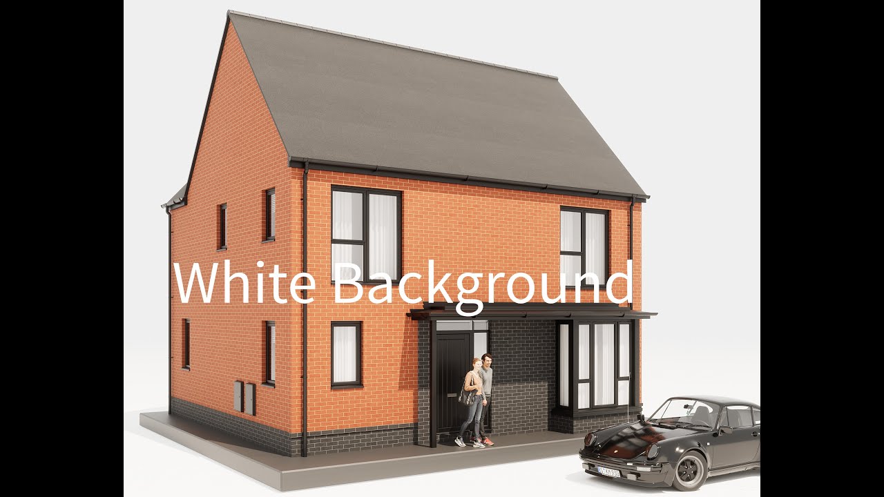 Twinmorion 2023 | Exterior scene with white background
