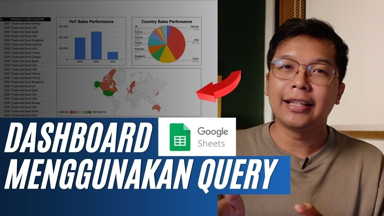 Membuat Dashboard di Google Sheet  | Belajar Fungsi Query | Indonesia