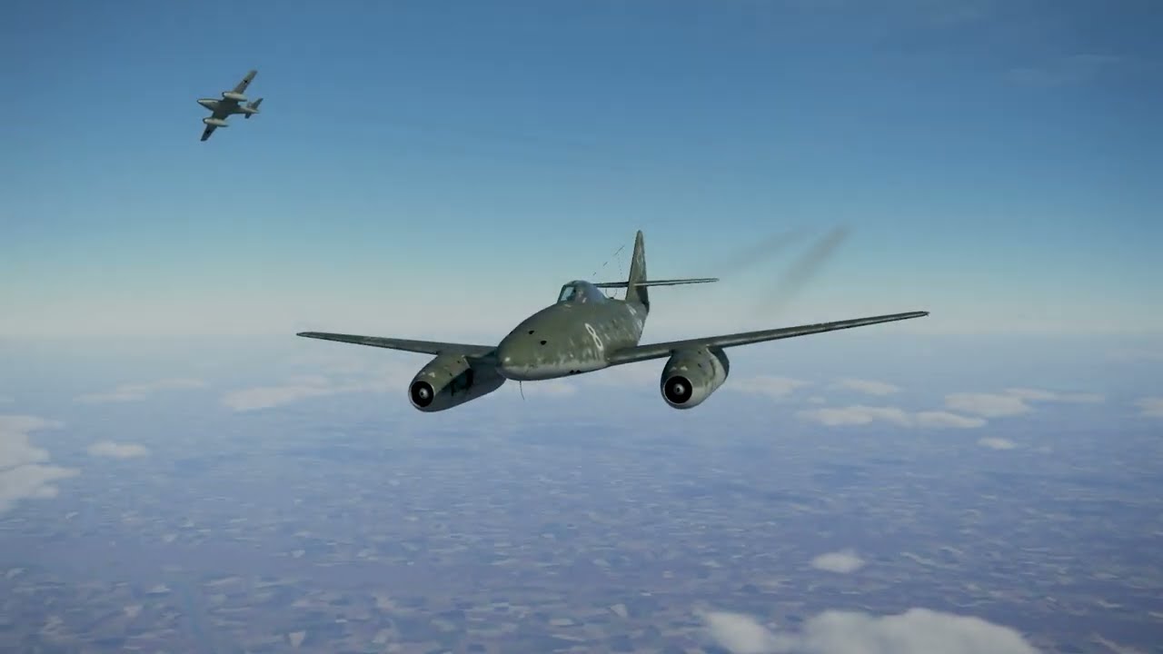 ME-262 Spotted! B-25 Squadron Ripped Apart l Il2- Sturmovik l Cinematic Work l