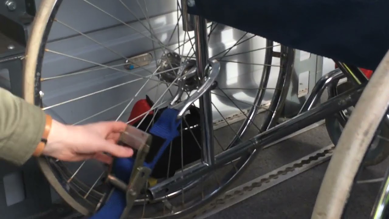 Safe use of rear wheelchair clamps/ tie downs  LG Minibus Training