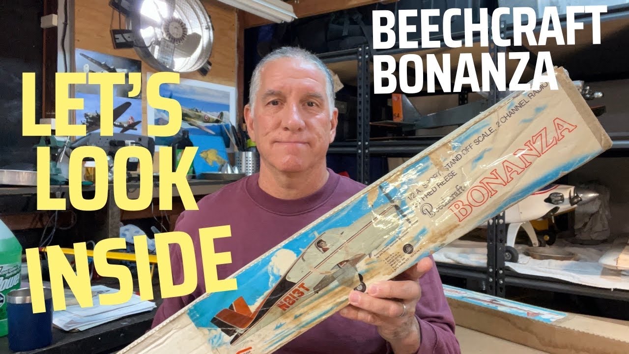 Обзор винтажного радиоуправляемого самолёта Beechcraft Bonanza из бальзы