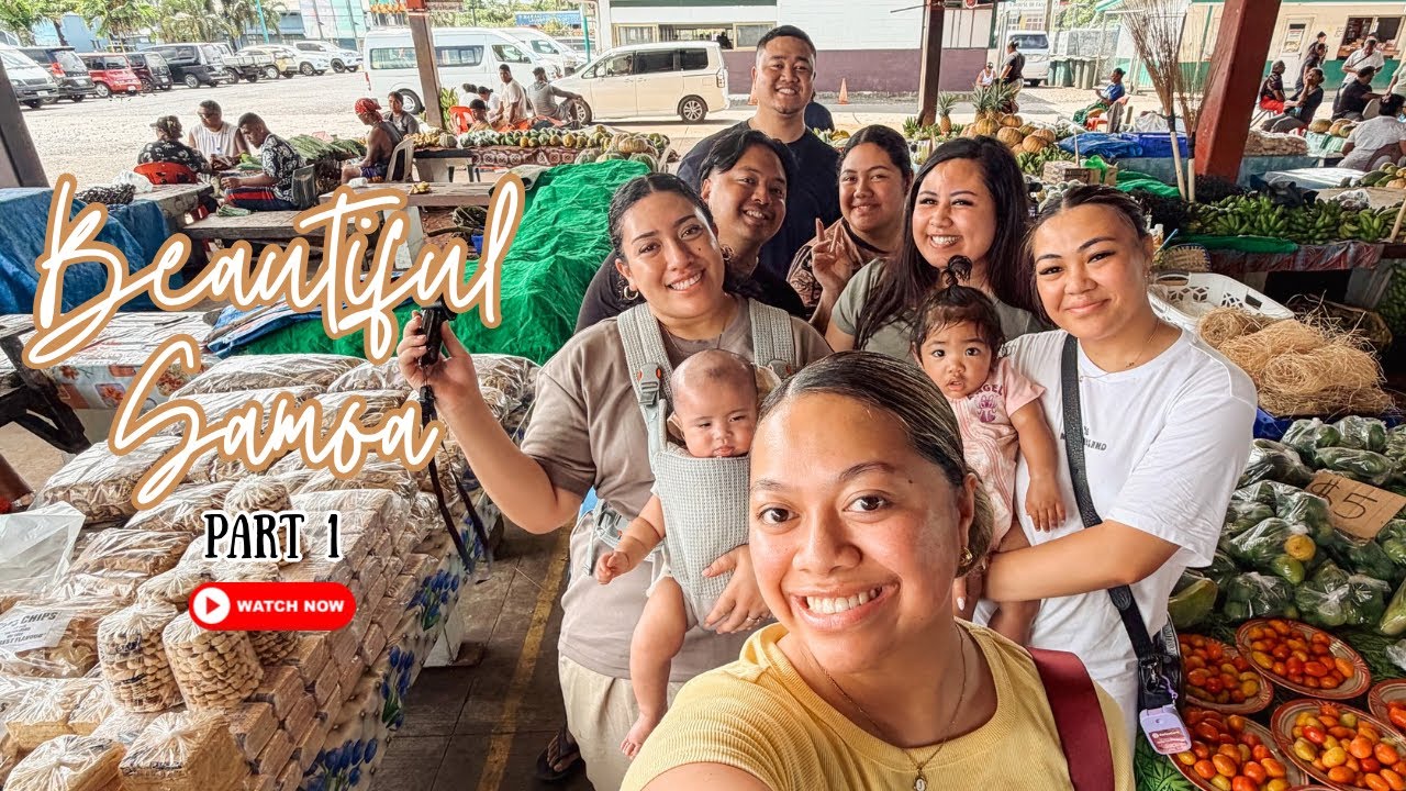 TALOFA LAVA we’re in SAMOA 🇼🇸 | Day 1 - Fugalei Markets + Shopping + Scoops Ice Cream
