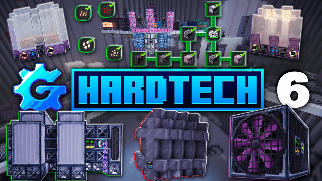 Lp. Ядерные Технологии и Агрономия в Minecraft GregTech #6 ► HardTech 1.20.1