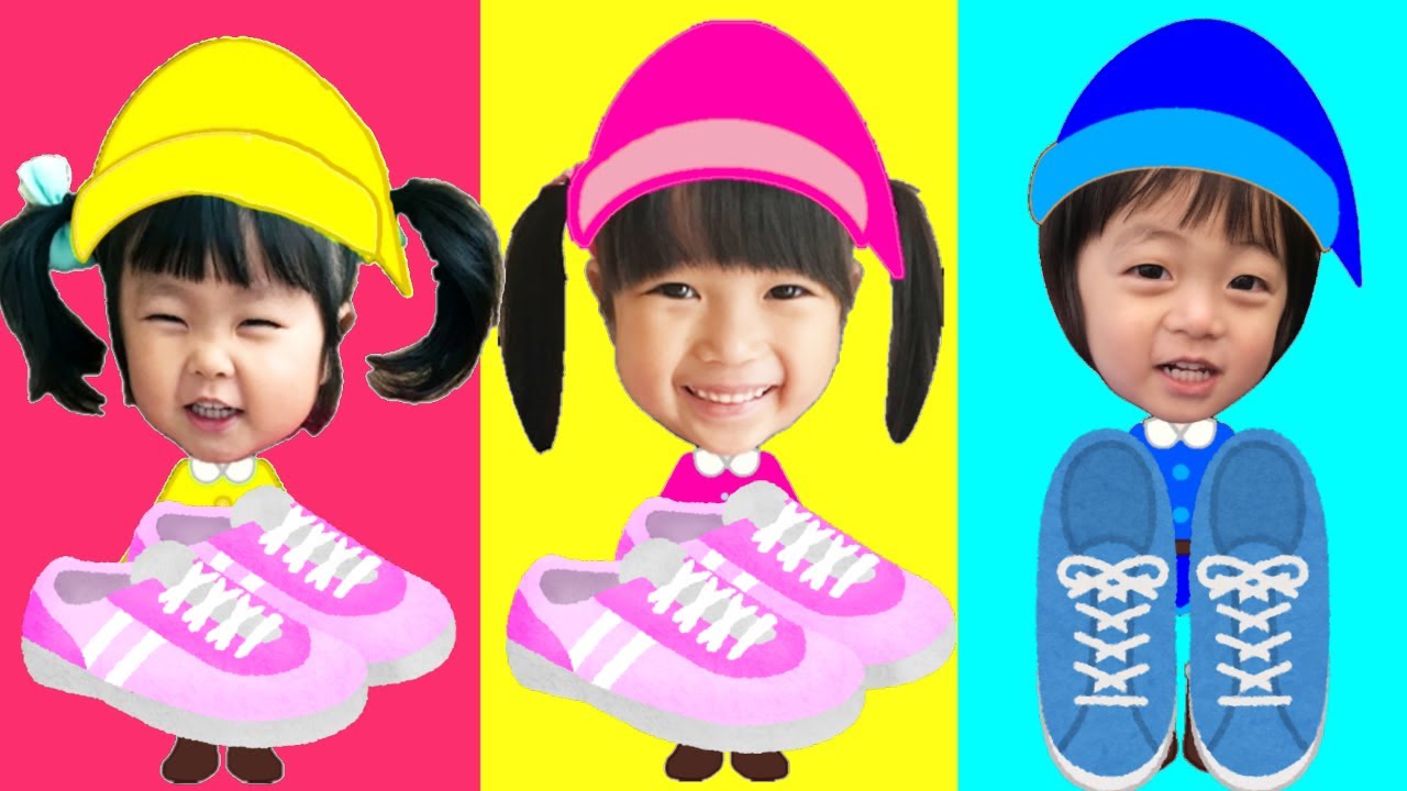 【まりちゃんいずちゃん】みんなのあたらしいくつはどんなデザインかな？　ひかるくつにおおはしゃぎ！　教育　しつけ　スケッチャーズ　プレゼント　3人きょうだい　6歳　3歳　2歳