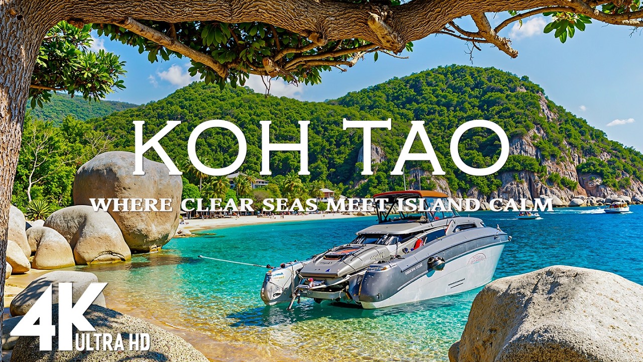 [4K] KOH TAO 🇹🇭 &ndash; Where Clear Seas Meet Island Calm ☀️ | Scenic Relaxation & Deep House Chill