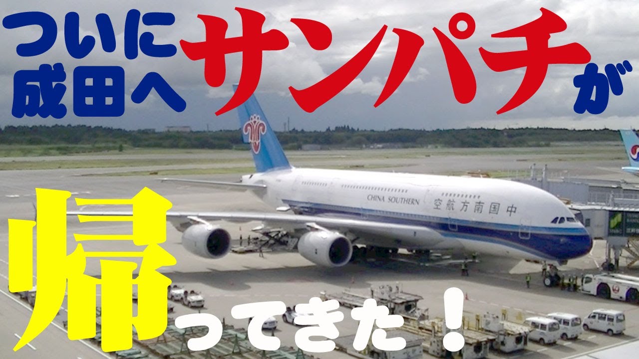 【成田空港】超巨大機エアバスA380、ついに成田路線復活！初飛来となった中国南方航空のサンパチを、到着から出発まで成田でじっくり追ってみた