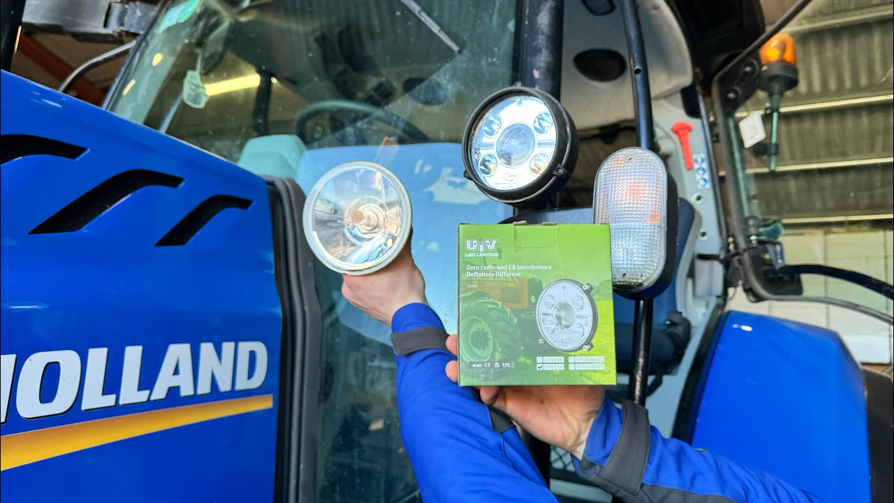 Upgrading New Holland Head Lights with UTV LED Lights