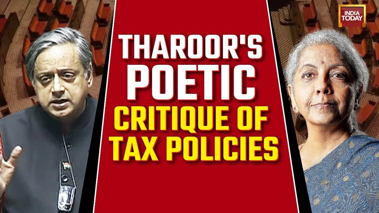 Shashi Tharoor Parliament Speech On Tax  Policies: Tharoor's Witty Tax Rhyme Tagets Modi Govt