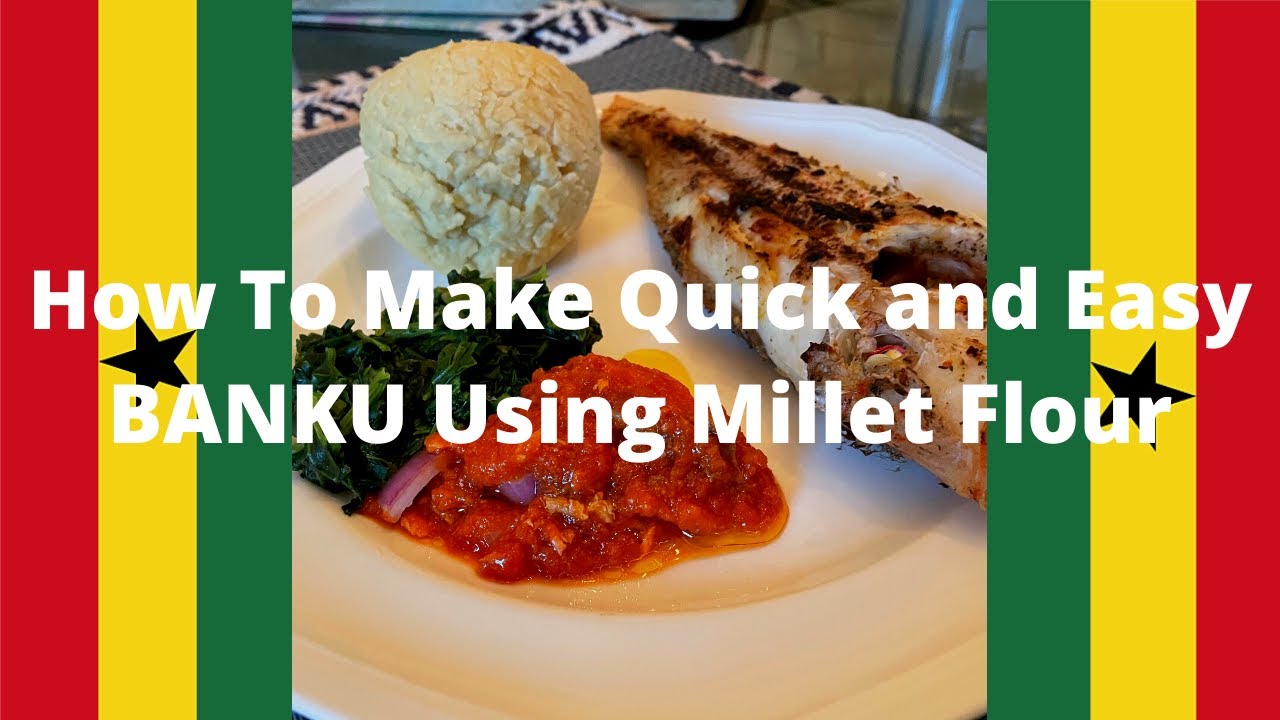 Making Ghana Banku With Millet Flour!!🇬🇭🇬🇭