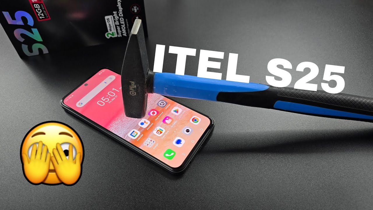 iTel S25 Screen Scratch Test | iTel S25 Durability Test 🔨🛠️