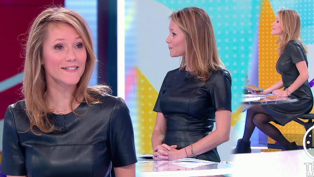JULIA LIVAGE CHARMANTE DANS UNE ROBE TOUT EN CUIR #2