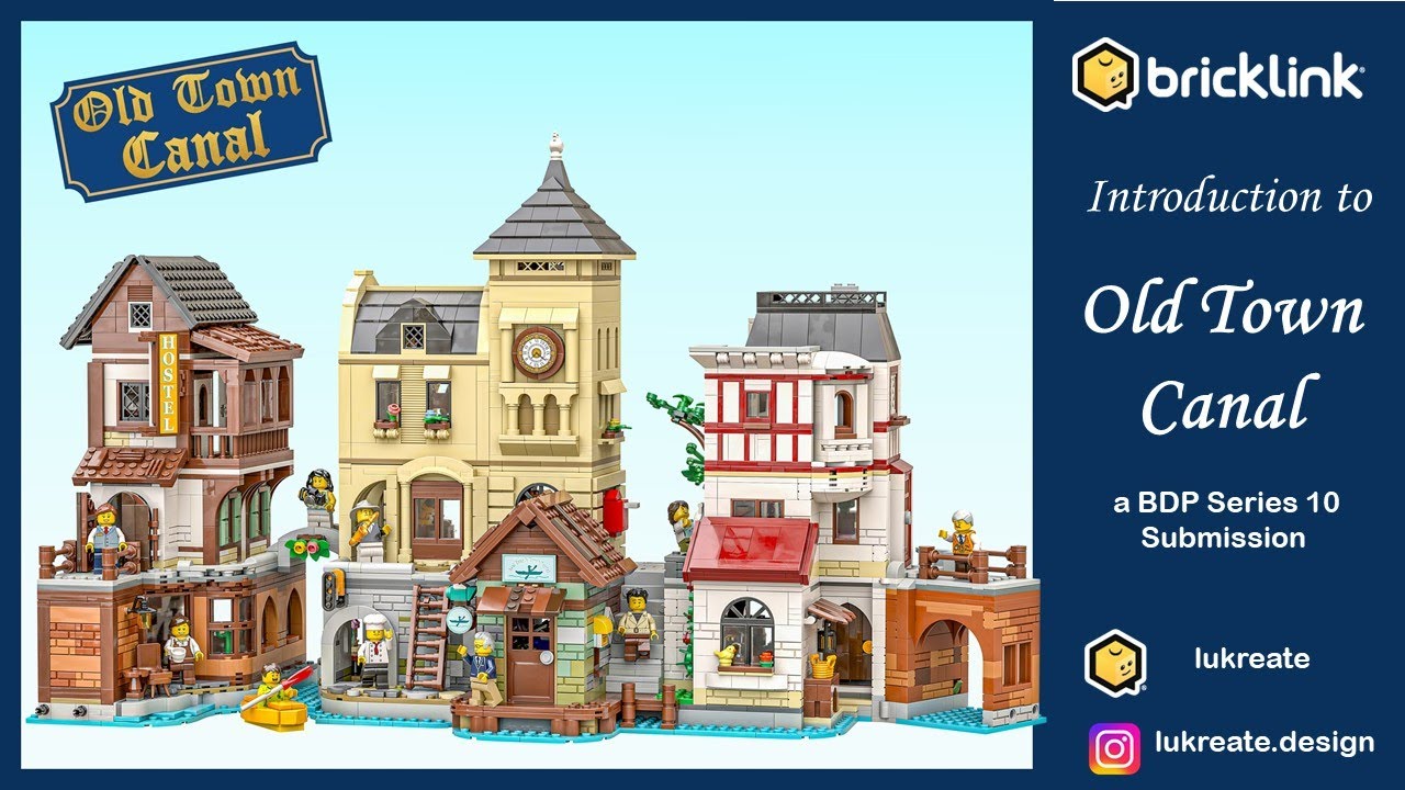 Introduction to Bricklink Designer Program Series 10 Submission Old Town Canal