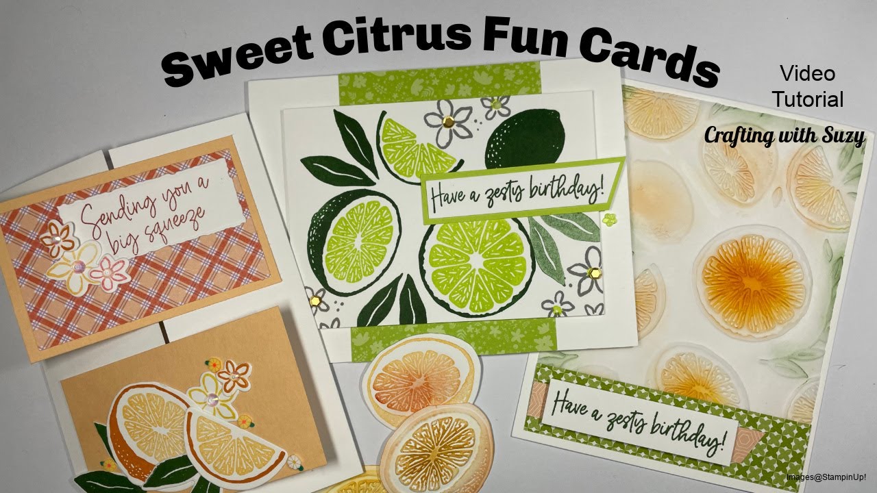 Fun colorful card with the Sweet Citrus bundle from Stampin' Up!