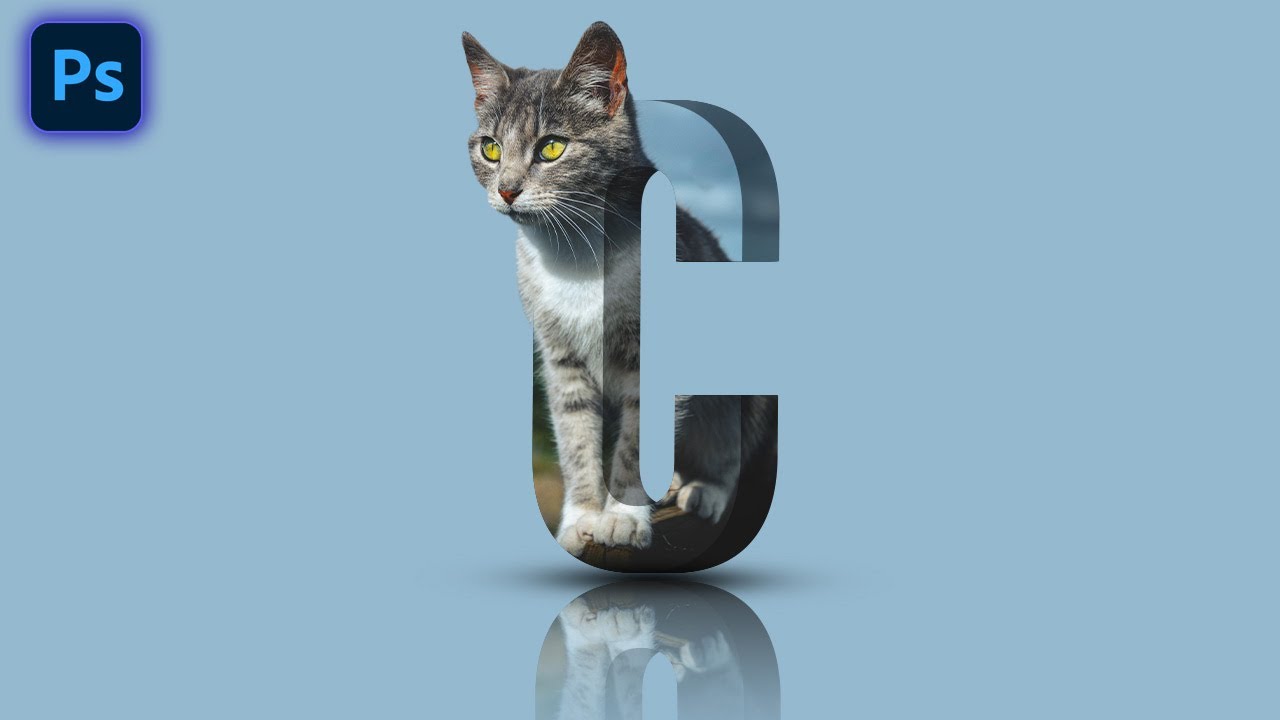 Text masking effect photoshop tutorial