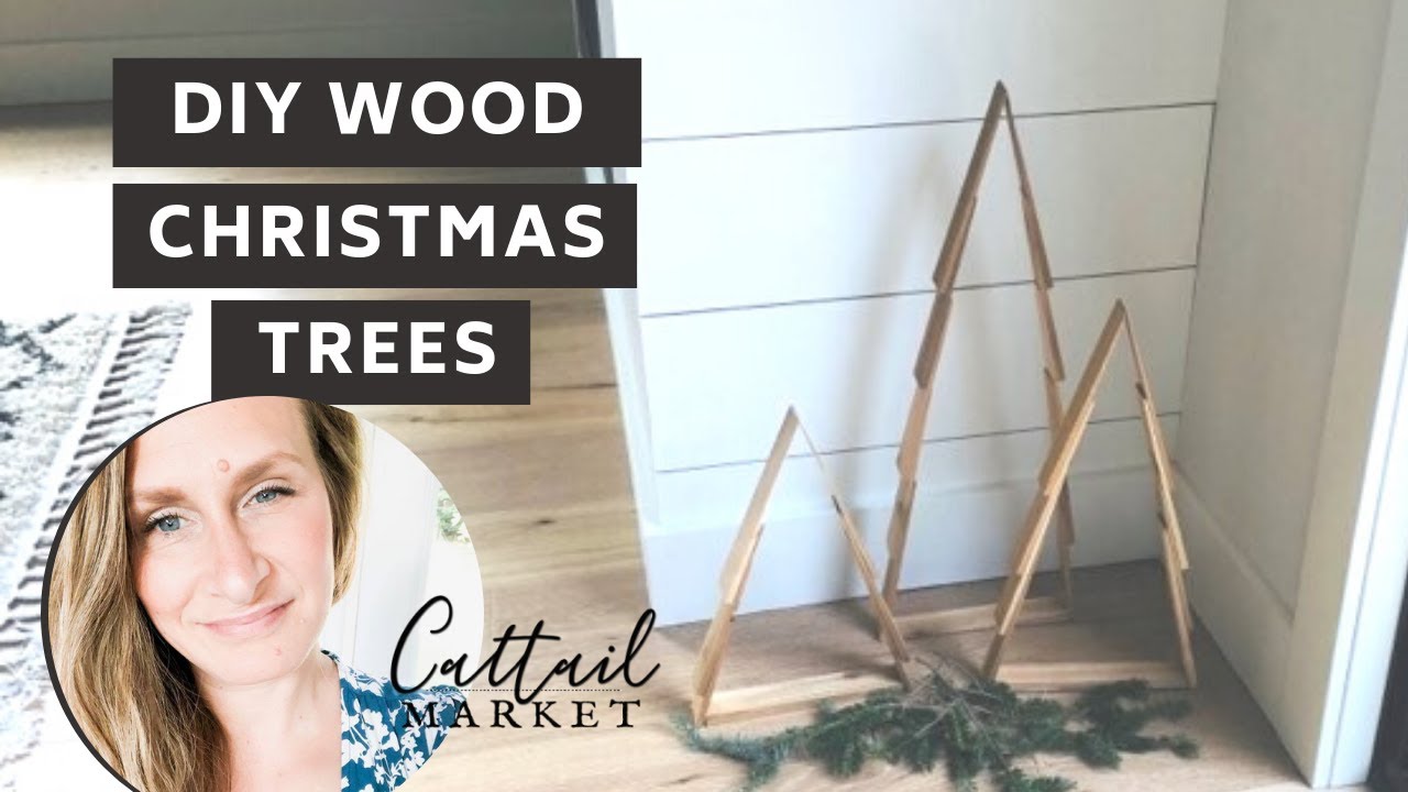 Look what you can make with inexpensive cedar shims! These easy Christmas Trees!