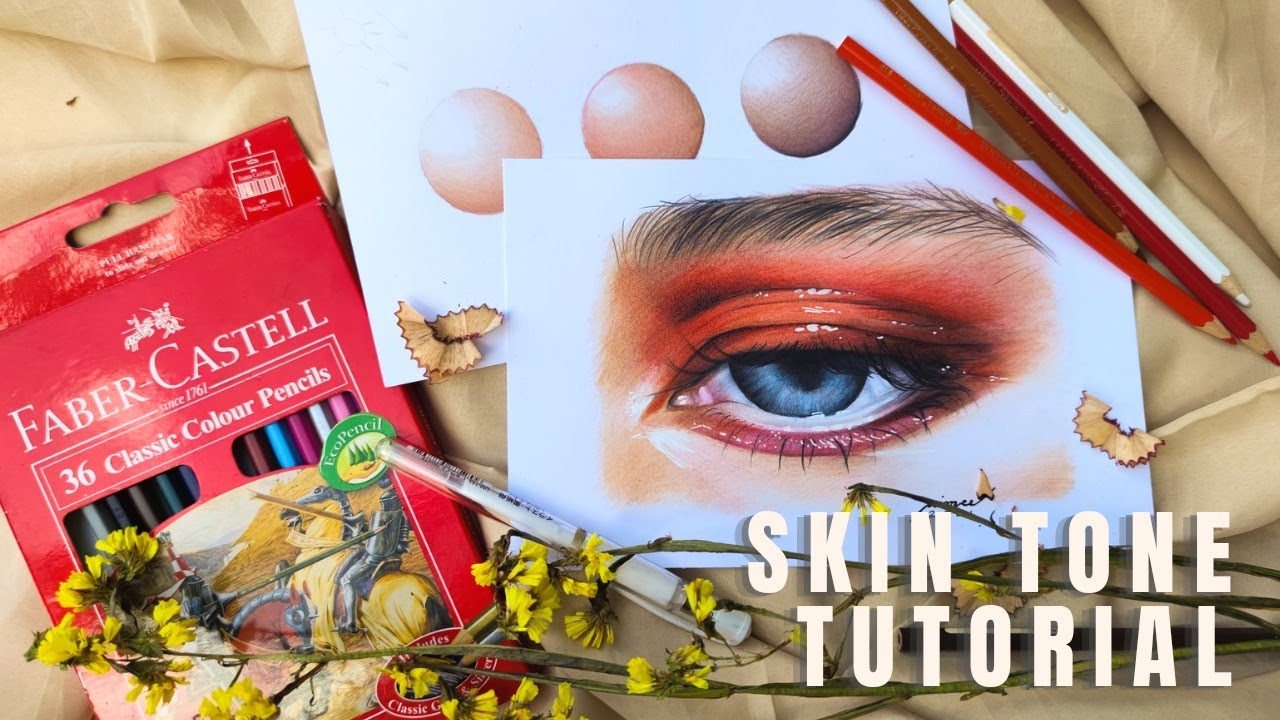 Skin tone Tutorial using Faber Castell Classic Color Pencils | Tagalog Philippines