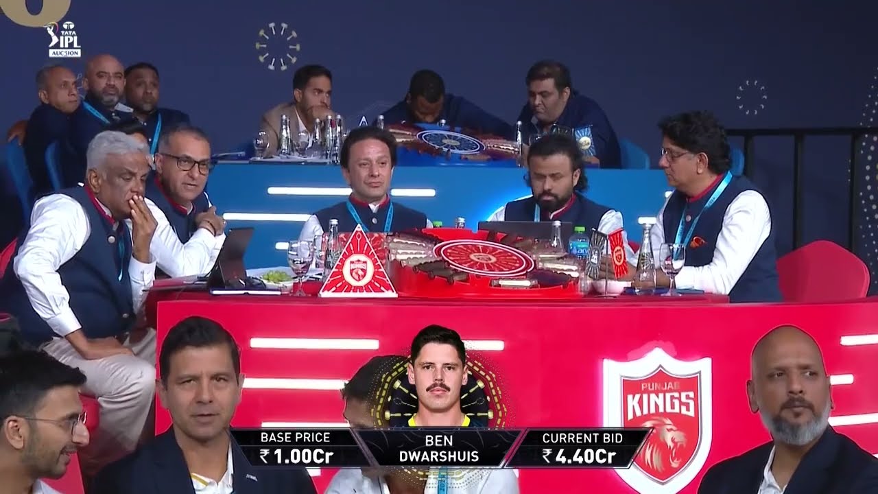 TATA IPL Player Auction 2026  Punjab Kings