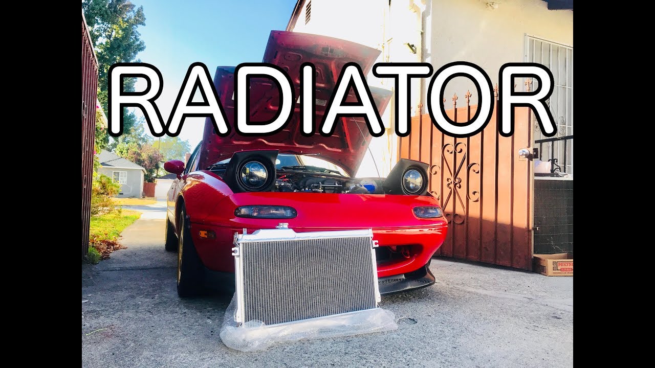 Miata gets new eBay radiator and Zerek Fabrication Roll Bar! Jimmy Has No Garage