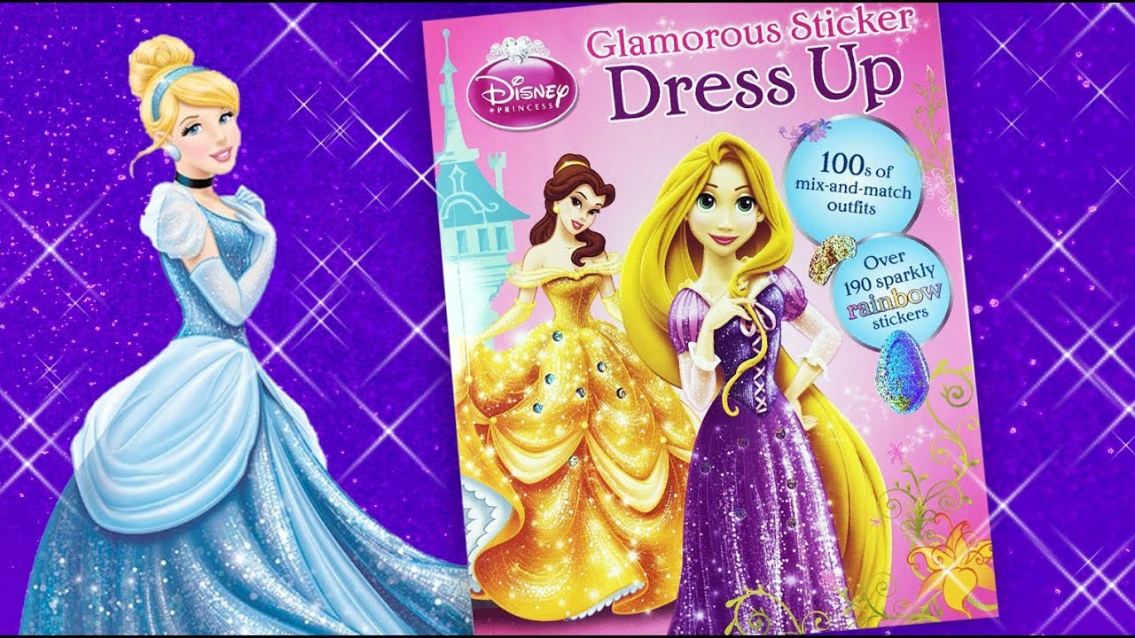 Princess glamorous dress up. Sticker activity book