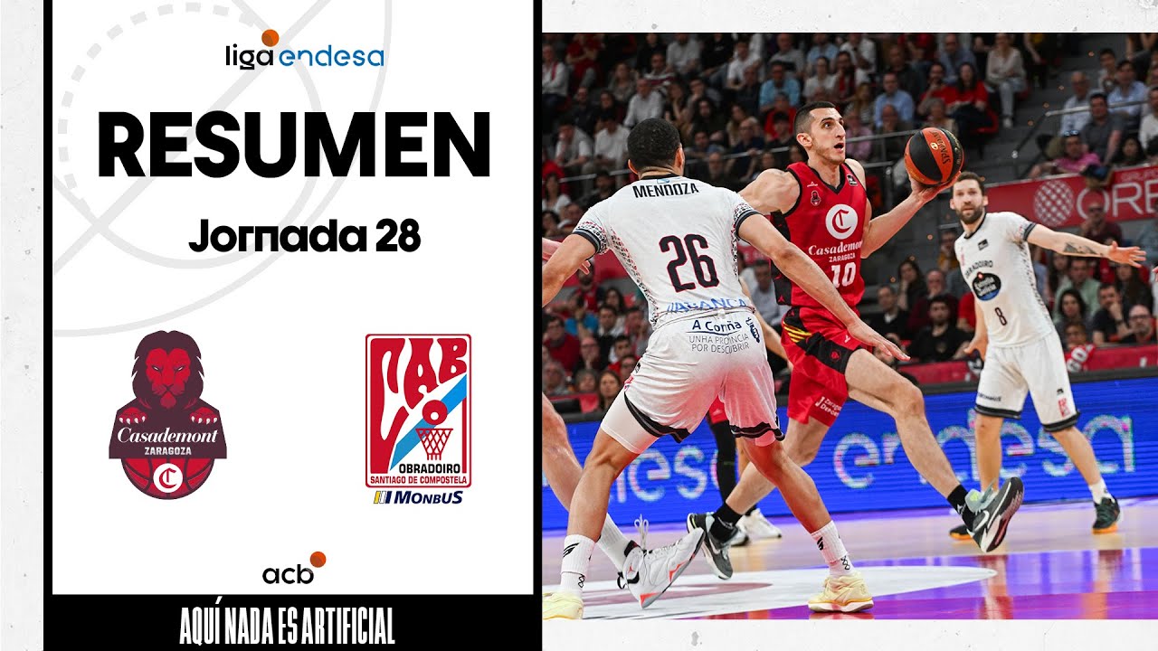 Casademont Zaragoza - Monbus Obradoiro (98-79) GAME HIGHLIGHTS | Liga Endesa 2023-24