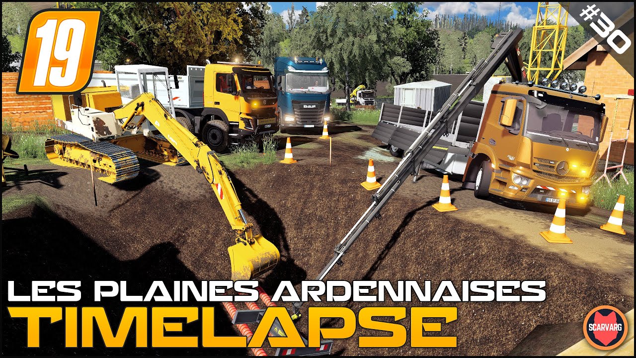 🇫🇷  Digging Dirt & Connecting New Pipes Using Case Poclain 61⭐ FS19 Les Plaines Ardennaises V2