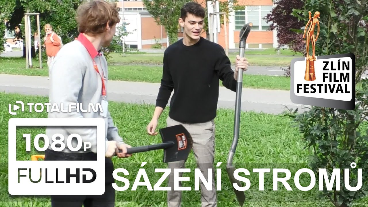 60. Zlín Film Festival - Josef Trojan, Tomáš Dalecký a Tomáš Mrvík sází stromy