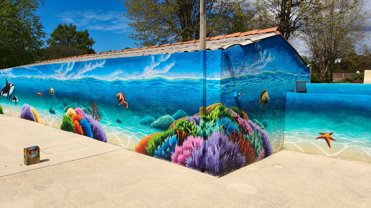 Underwater mural - Long version - by Antonipaints