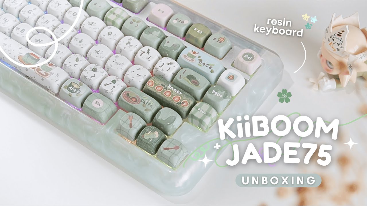 Kiiboom「Jade 75」resin keyboard with VIA / QMK 🍵🍃 | Zanook